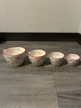 Rae Dunn fa la la ho ho measuring cups